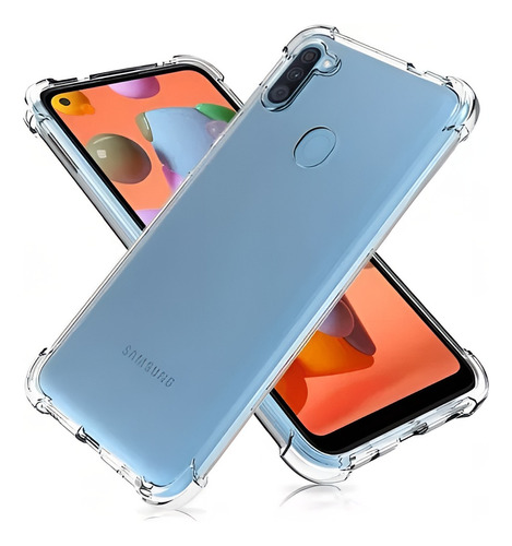 Funda Transparente Bordes Reforzados Para Samsung A11