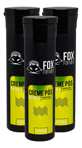 Pós Barba Anti Oleosidade Anti Irritação Da Pele Fox 250g