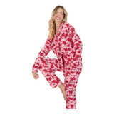 Pijama Mujer Invierno Algodón  So Pink 18034  Camila Palermo