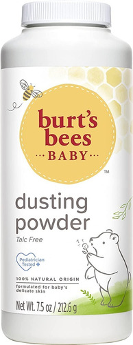 Polvo Para Bebé Burt's Bees 100% Natural Sin Talco