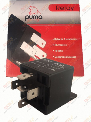 10 Relevadores Relay Puma 5 Patas 40a 12v