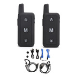 1 Par De Mini Walkie-talkies Portátiles De Largo Alcance, Bi