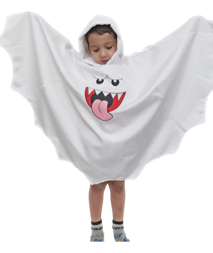 Fantasia Fantasma Super Mario Infantil Haloween Boo