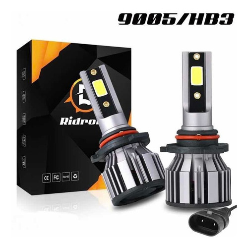 Set 2x Focos Hb3 9005 H10 Led Cob 6000k Dodge Chevrolet Ford