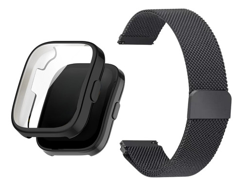 Pulseira Milanesa + Capa De Proteção Total Para Amazfit Bip5