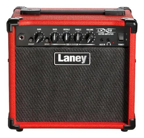 Laney Lx15-red Laney Combo Elec. Lx-series 15w 2x5  Rojo
