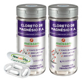 Kit 2 Cloreto De Magnésio Pa - 120 Cáps - Meissen - Original