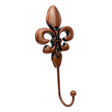 Gancho Longo Stradivari Metal P/ Toalha 2 Peças Decoração Cor Cobre Velho