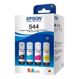 Kit Tinta Original Epson T544 L3150 L3110 3110 3150 4 Cores