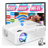 Proyector Wifi Nativo 1080p 5g, Pantalla De 9500 Lmenes Y 30