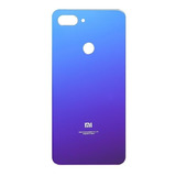 Tapa Trasera Vidrio Para Xiaomi Mi 8 Lite Aurora Azul