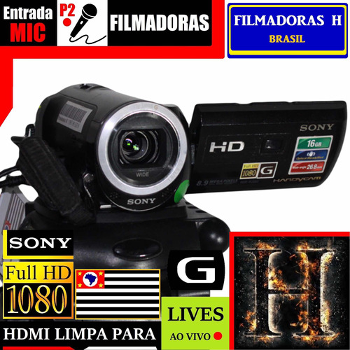 Filmadora Sony Hdr-pj380 Hdmi Full Hd Conexão Para Microfone