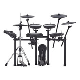 Batería Electrónica Roland Td-17kvx2 V-drums Td17kvx2 Con Soporte, Color Negro