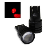 Foco De Pellizco T10 Luz Led Rojo Ds