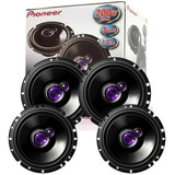 Kit Alto Falante Pioneer Ts-1760br Triaxial 6x6 4 Peças 200w