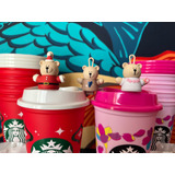 Starbucks Vaso + Stopper Navideño + Stopper Valentines 2024