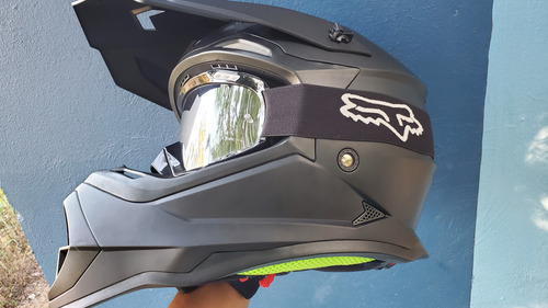 Casco Moto Cross Kov Certificado Dot Gogles