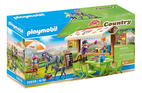 Playmobil Cafe Patio Dos Poneis 2143 77 Peças  Sunny Brinquedos