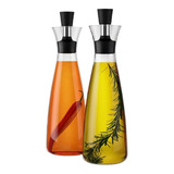 Set Vinagrera Aceitera Vidrio 500ml Cocina Restaurante