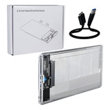 Gabinete Sata Transparente 2.5 PuLG Usb 3.0 Disco Duro Case