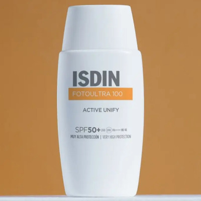 Protector Solar Isdin Fotoultra 100 Active Unify Spf 50+ 50 mL | Mismo precio en cuotas