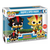 Funko Pop! Sonic The Hedgehog - Shadow And Super Shadow Glow