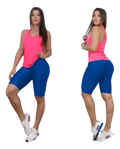 Conjunto De Lycra Short + Blusa Deportivo Gym