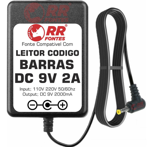 Fonte 9v Para Leitor Fixo De Código De Barras Bematech S3200