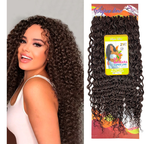 Cabelo Orgânico Crochet Braid Barbara Super Line 80cm 300g