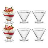 Set 6 Copas De Vidrio Para Helado Postres Aperitivo 