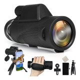 Telescopio Monocular 12x55 Hd Con Soporte Para Teléfono Inte