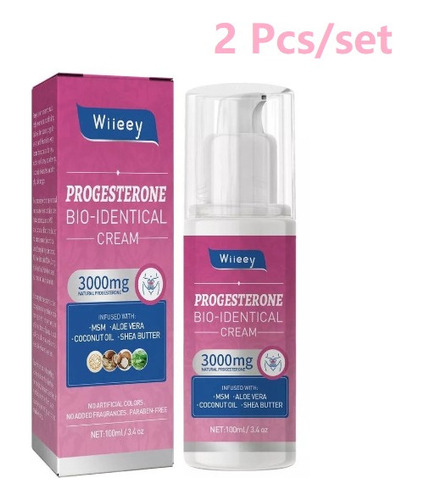 2 Pcs Menopausia Progesterona Crema Equilibrio Mujer