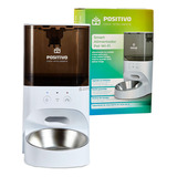 Smart Alimentador Pet Wi-fi  Comando Por Voz, 4l, Branco