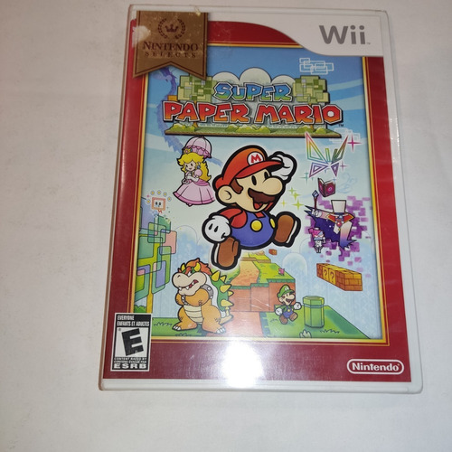 Super Paper Mario De Wii Caja Instructivo