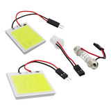 Placa Luz Interior Para Coche 24 Y 48 Leds Cob 2 Adaptadores