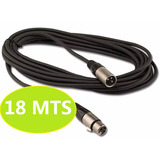 Cable Extensión Dmx - Xlr3 18metros