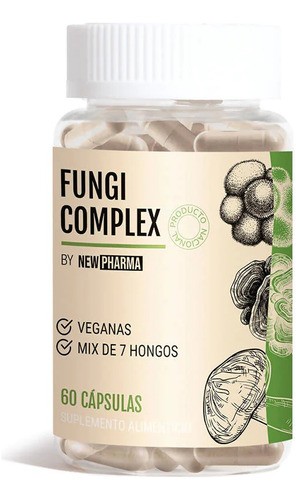 Fungi Complex Mix De 7 Hongos. 60 Cap. Veganas.