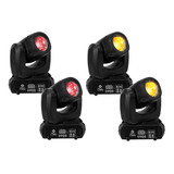 Kit Com 4 Mini Moving Beam Led 100w Beam Led Desenhos Prism 