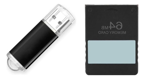 Kit Opl Fmcb Memory Card 64 + Pen Drive 64 Gb Ps2 Fat