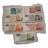 Billetes Antiguos Argentina Pesos Australes Son 7 Sc Sc- 