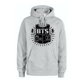 Buzo Canguro Bts Kpop - Logo Chaleco - Rock