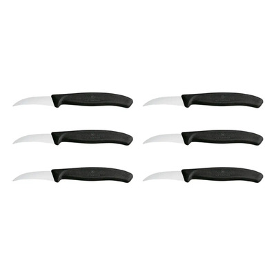 Cuchillos Victorinox Mondador Curvo 6cm Pack De 6 Negro | Envío gratis