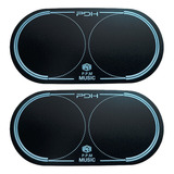 Pdh - 2 Protectores Bombo - Doble Negro