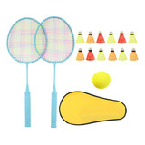 Juego De 12 Raquetas De Bádminton Para Niños Lake Blue Para