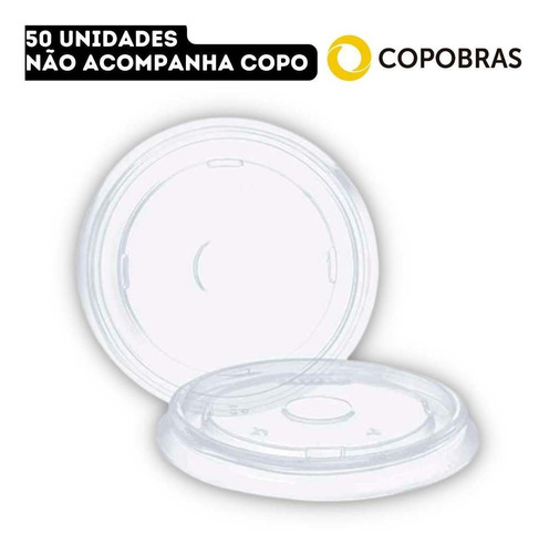 50un Tampa Tct360pp P/ Pote Isopor Copobras Pt240/360/480ml