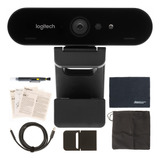 Aom Logitech Brio Uhd 4k Cámara Web: (960-001105) Con