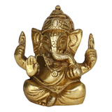 Guru Jee - Estatua De Latn Ganpati De Oreja Larga Ganesha Pe