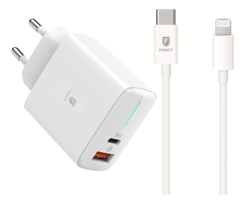 Carregador Turbo | Usb-c 20w + Cabo | Pd05i Para iPhone