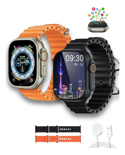Smartwatch Lançamento Kit Ultra Serie 8 2023 W68+ S8 Ultra +