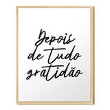 Quadro Decorativo 20x30 Frases Gratidão Sala Quarto